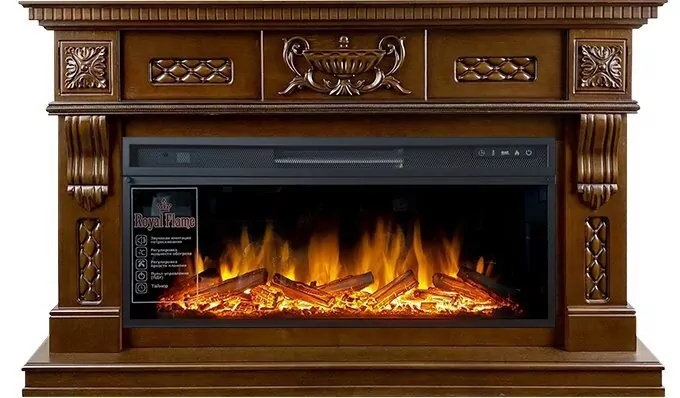 Электрокамин Royal Flame Corsica - Темный дуб с очагом Vision 42 LOG LED