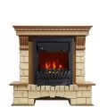 Электрокамин Royal Flame Pierre Luxe - Дуб / Шампань с очагом Aspen Black 1