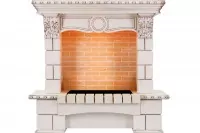 Портал угловой Dimplex Pierre Luxe Cassette 600 шампань/слоновая кость с патиной