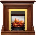Электрокамин Royal Flame Bradford - Орех с очагом Fobos FX M Brass 1