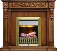 Каминокомплект Dimplex Neapol - Дуб антик с очагом Danville Antique Brass FB2
