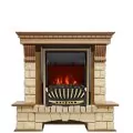 Электрокамин Royal Flame Pierre Luxe - Дуб / Шампань с очагом Aspen Gold 1