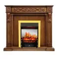Электрокамин Royal Flame Neapol - Дуб антик с очагом Fobos FX M Brass 1