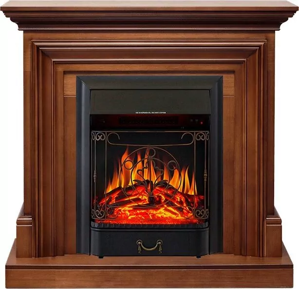 Электрокамин Royal Flame Bradford - Орех с очагом Majestic FX Black