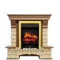 Электрокамин Royal Flame Pierre Luxe - Дуб / Шампань с очагом Fobos FX Brass 1