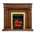 Электрокамин Royal Flame Neapol - Дуб антик с очагом Majestic FX Brass 1