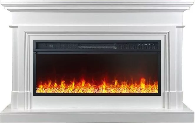 Электрокамин Royal Flame Coventry - Белый (Ширина 1400 мм) с очагом Vision 42 LED