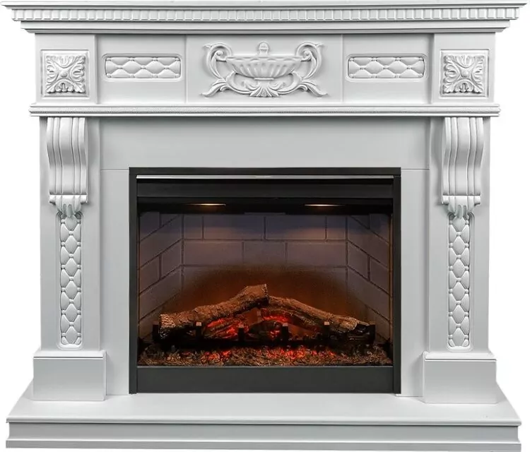 Электрокамин Dimplex Corsica - Матовый белый с очагом Symphony 26'' DF2608-INT