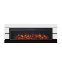 Каминокомплект Royal Flame Modern - Белый с черным с очагом Vision 60 LOG LED