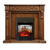 Каминокомплект Royal Flame Neapol - Дуб антик с очагом Majestic FX M Black
