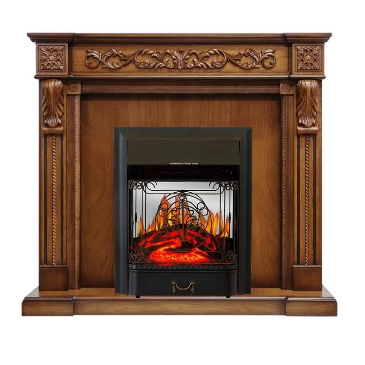 Электрокамин Royal Flame Neapol - Дуб антик с очагом Majestic FX M Black