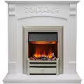 Портал угловой Dimplex Sorrento под классический очаг белый дуб 4