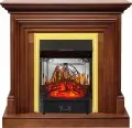 Электрокамин Royal Flame Bradford - Орех с очагом Majestic FX M Brass 1