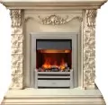 Электрокамин Dimplex Adriana - Cлоновая кость с очагом Chesford 1