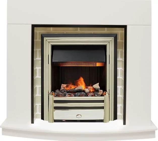 Электрокамин Dimplex Montana - Белый с очагом Cavendish
