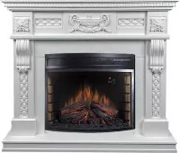 Каминокомплект Royal Flame Corsica - Матовый белый (Высота 1110мм) с очагом Dioramic 28 LED FX