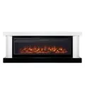 Электрокамин Royal Flame Vancouver 60 - Белый с черным с очагом Vision 60 LOG LED 1