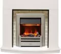 Электрокамин Dimplex Montana - Белый с очагом Chesford 1
