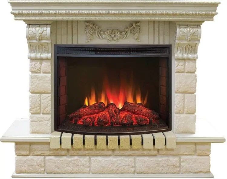 Камин электрический RealFlame Gracia 25'5  WT с Evrika 25,5