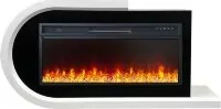 Каминокомплект Royal Flame Basel L - Белый с черным с очагом Vision 42 LED