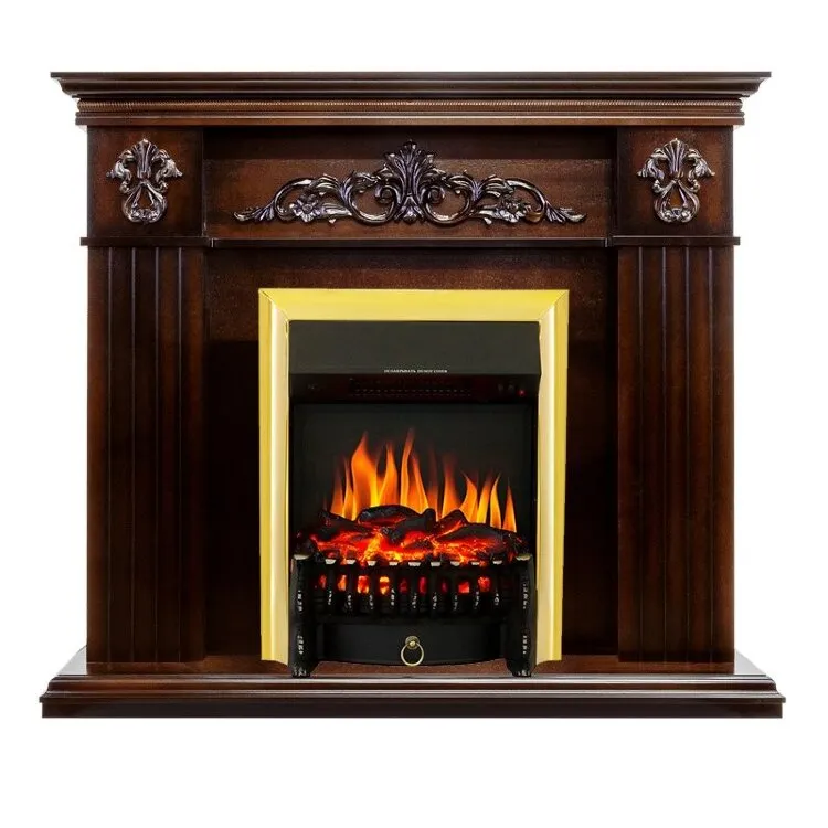 Электрокамин Royal Flame Provence - Коньяк с очагом Fobos FX Brass