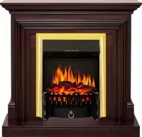 Каминокомплект Royal Flame Bradford - Темный дуб с очагом Fobos FX Brass