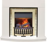 Каминокомплект Dimplex Montana - Белый с очагом Danville Brass FB2
