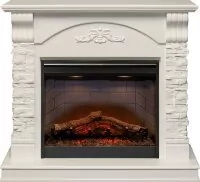 Каминокомплект Dimplex Prague - Белый /Сланец белый с очагом Symphony 26'' DF2608-INT