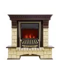 Электрокамин Royal Flame Pierre Luxe - Темный дуб / Шампань с очагом Aspen Gold 1
