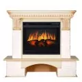 Электрокамин Royal Flame Pierre Luxe - Сланец белый / Слоновая кость очаг Vision 23 EF LED 3D FX 1
