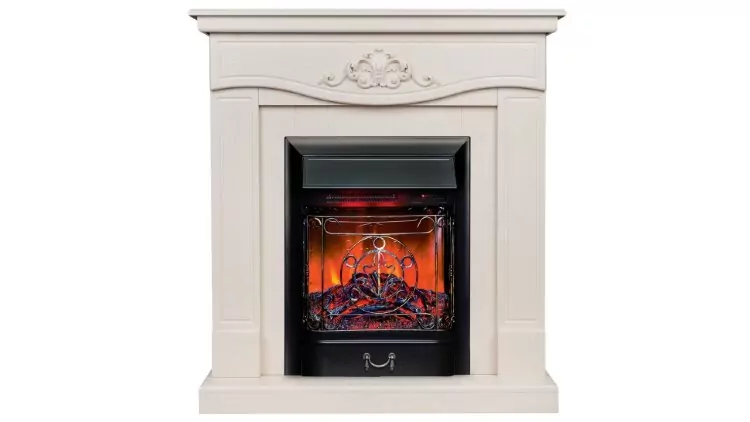 Камин электрический RealFlame JUNONA WT с очагом Majestic Lux Black