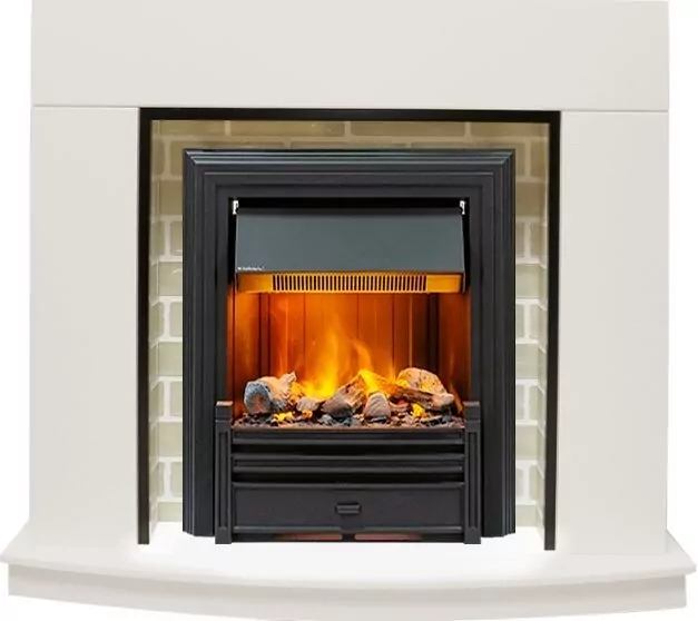 Электрокамин Dimplex Montana - Белый с очагом Brookline Black