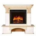 Электрокамин Royal Flame Pierre Luxe - Сланец белый / Слоновая кость очаг Vision 23 EF LED FX 1