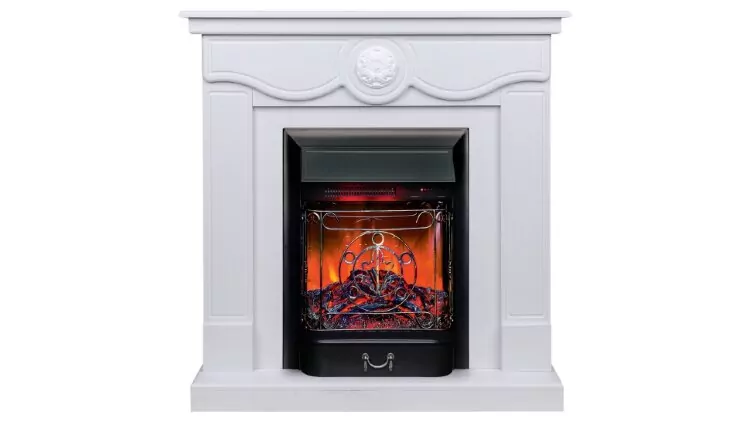 Камин электрический RealFlame Aurora WT с очагом Majestic Lux Black