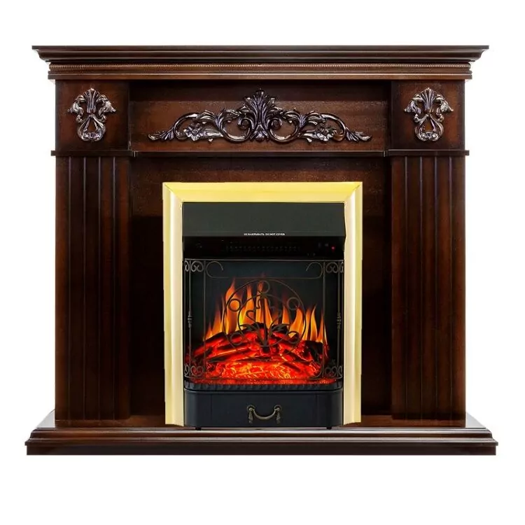 Электрокамин Royal Flame Provence - Коньяк с очагом Majestic FX Brass