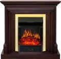 Электрокамин Royal Flame Bradford - Темный дуб с очагом Majestic FX Brass 1