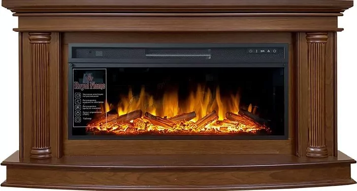Электрокамин Royal Flame Rome - Каштан с очагом Vision 42 LOG LED