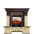 Электрокамин Royal Flame Pierre Luxe - Темный дуб / Шампань с очагом Fobos FX M Black 1
