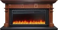 Каминокомплект Royal Flame Carlyle - Орех с черным с очагом Vision 42 LED