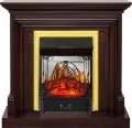 Электрокамин Royal Flame Bradford - Темный дуб с очагом Majestic FX M Brass 1