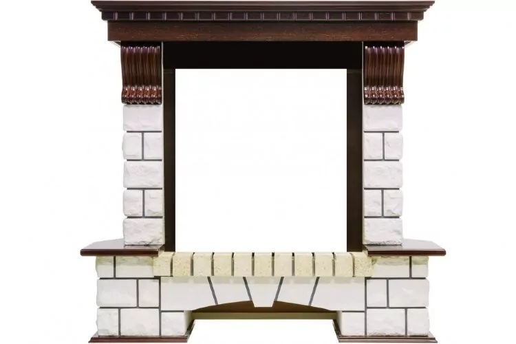 Dimplex Pierre Luxe угловой - Темный дуб / Белый под классические очаги