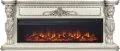 Электрокамин Royal Flame Windsor 60 - Слоновая кость с темной патиной с очагом Vision 60 LOG LED 1