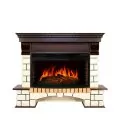 Электрокамин Royal Flame Pierre Luxe - Темный дуб / Белый с очагом Dioramic 33W LED FX 1