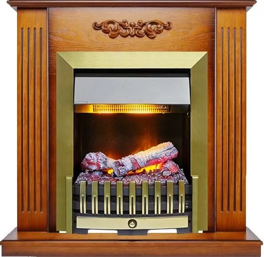 Электрокамин Dimplex Lumsden - Дуб антик с очагом Danville Antique Brass FB2