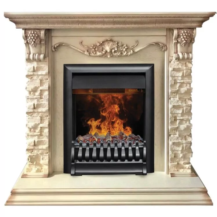 Камин электрический RealFlame Patricia WT c очагом 3D Oregan