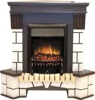 Камин электрический RealFlame Stone Corner AO с очагом Fobos Lux BL S