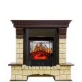 Электрокамин Royal Flame Pierre Luxe - Темный дуб / Шампань с очагом Majestic FX M Black 1