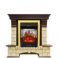 Электрокамин Royal Flame Pierre Luxe - Темный дуб / Шампань с очагом Majestic FX M Brass 1