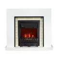 Электрокамин Royal Flame Montana - Белый с очагом Aspen Black 1