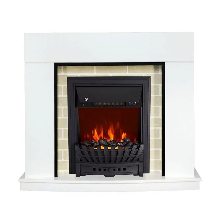 Электрокамин Royal Flame Montana - Белый с очагом Aspen Black
